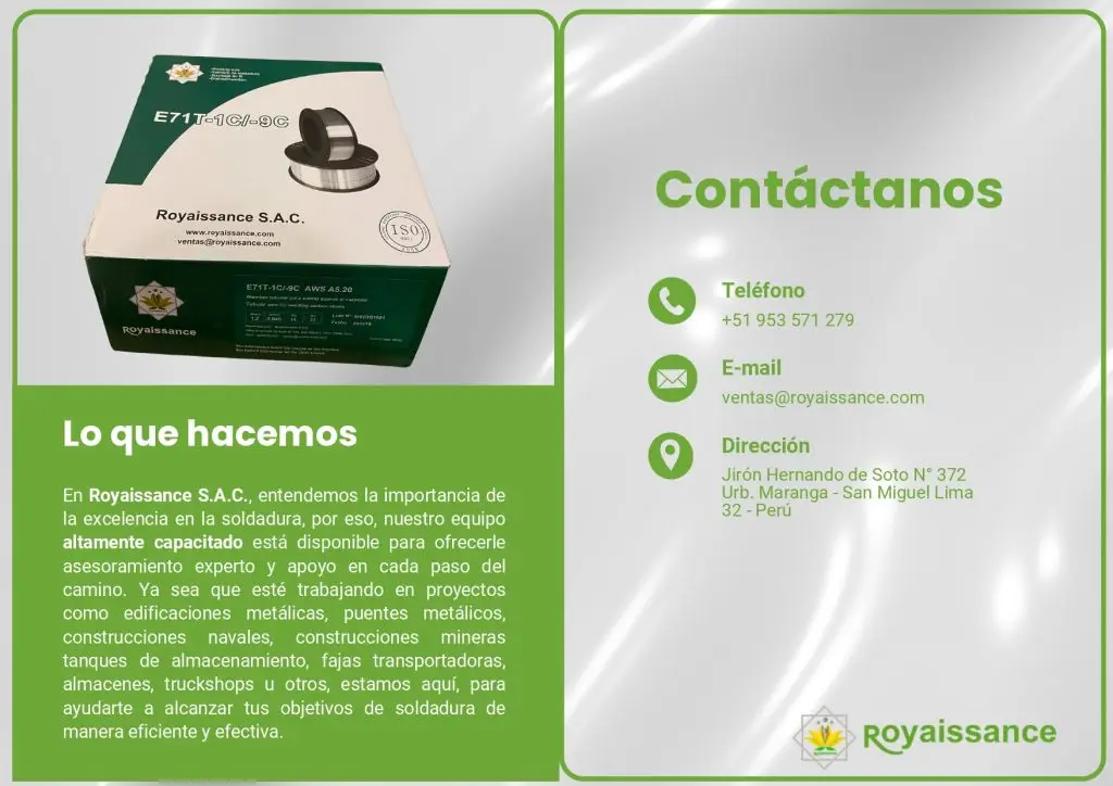 ROYAISSANCE_S.A.C._-_Brochure_Alambre_de_Soldadura_E71T-1C-9C_page-0002[1]
