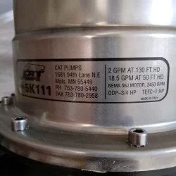 Water Purification | Bomba 1 CAT  2 a 18.5 GPM